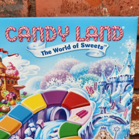 Candy Land The World Of Sweets Game Board 2015 Hasbro Canvas Artwork 16x20 - Picture 3 of 7